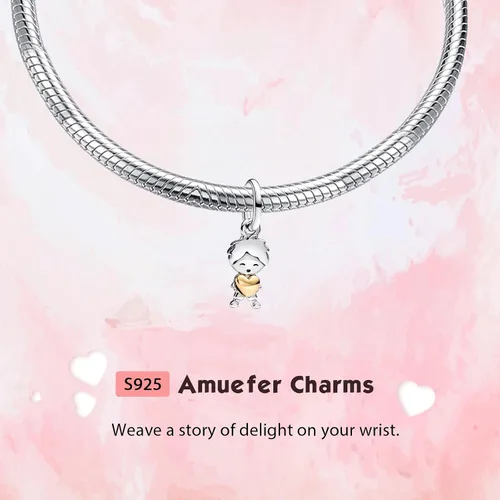 Miniatura 70 de Amufer S925 Charms for Women, compatible with Pandora Bracelets and Necklaces, Jewelry Gift