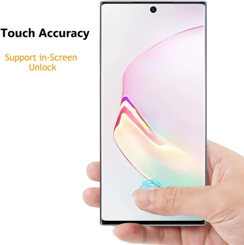 Miniatura 4 de Protector de pantalla de privacidad para Galaxy Note 20 Ultra, compatible con fundas, huellas dactilares disponibles, película suave para Samsung