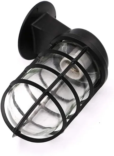 Miniatura 6 de Creative Wrought Iron Glass Wall Lamp - Retro Industrial Style Wall Sconce for Bar or Bedroom, E27 Bulb, Available in Brown and Black