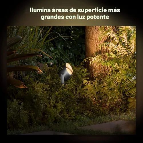 Miniatura 3 de Philips Hue 1746230V7 - Ambiance Lily XL blanco y de color. Extensión de luz inteligente para exteriores (se requiere Hue Hub), 1 foco + kit