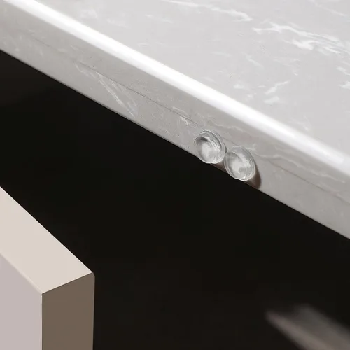 Miniatura 7 de Furnigear Parachoques para gabinete autoadhesivos de hule transparente suave - Parachoques para puerta de gabinete con puntos, topes de gabinete