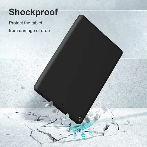 Miniatura 4 de Funda para iPad Air 3 / Pro de 10.5 pulgadas, ligera, delgada y suave TPU con soporte de triple pliegue, función de reposo/encendido automático