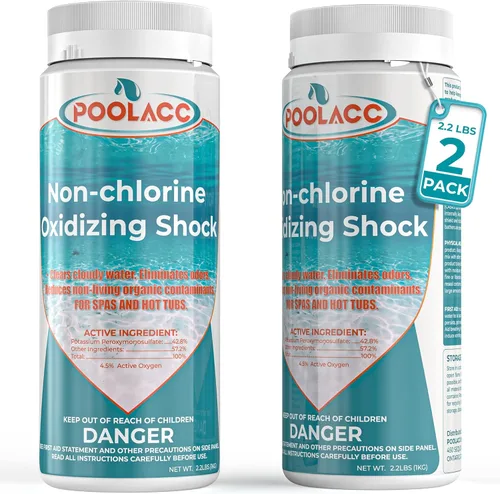 Miniatura 9 de POOLACC 35.2oz Limpiador Oxidante Spa Shock Sin Cloro para Bañera de Hidromasaje, Cuidado de Agua Libre de Cloro y Limpiador Oxidante Mejorado