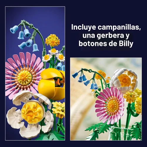 Miniatura 4 de LEGO Botanicals - Juguete de construcción de ramo pequeño soleado – Arreglo floral de bricolaje para niñas y niños, a partir de 9 años, regalo