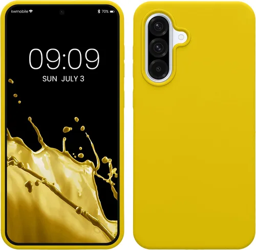 Miniatura 52 de kwmobile Funda Compatible con Samsung Galaxy A14 5G - Funda de teléfono de TPU y silicona con acabado suave - Verde Lima