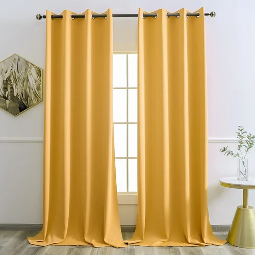 Miniatura 67 de YGO - Cortinas verdes de 183 cm de ancho por 213 cm de largo para dormitorio - Cortinas opacas con ojales en la parte superior, extra anchas