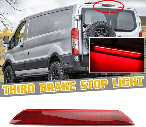 Miniatura 2 de Tercera luz de freno LED luz de carga de montaje alto para Ford Transit 150 250 350 MK8 Custom 1899968 reemplazo de lámpara de luz de freno de alto