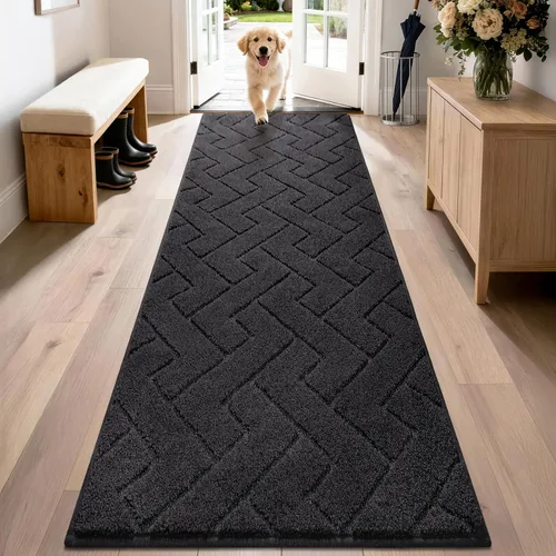 Miniatura 56 de PURRUGS Alfombra de fácil cuidado de 6 x 9 pies, antideslizante, lavable a máquina, tapete para puerta de perro, resistente a las manchas