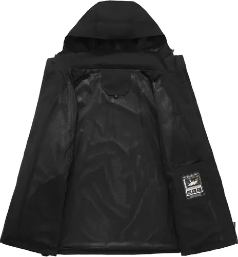 Miniatura 3 de SWISSWELL - Chaqueta impermeable rompe vientos para hombre, ligera, con capucha
