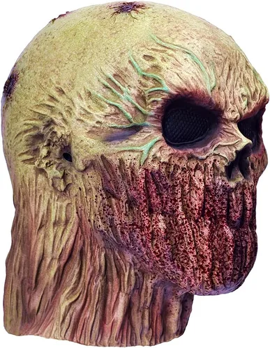 Miniatura 3 de RAPGET Máscara de zombi - Máscara de látex espeluznante de látex para fiesta de Halloween Amarillo