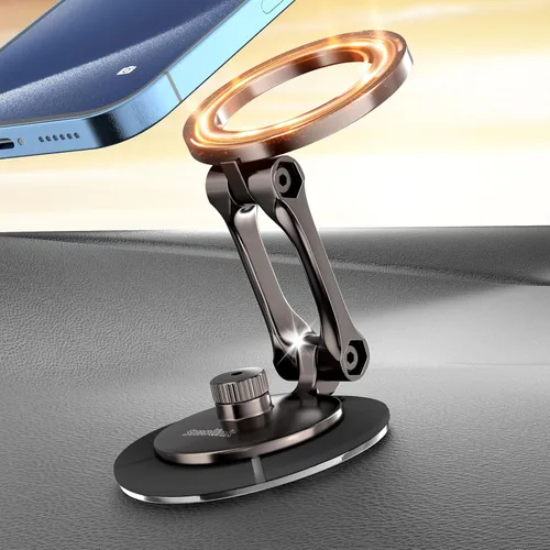 Miniatura 9 de Smolink Soporte de teléfono Tesla, soporte magnético de metal fuerte para automóvil Dashborad y Tesla Model 3/Y/S/X, plegable oculto para soporte