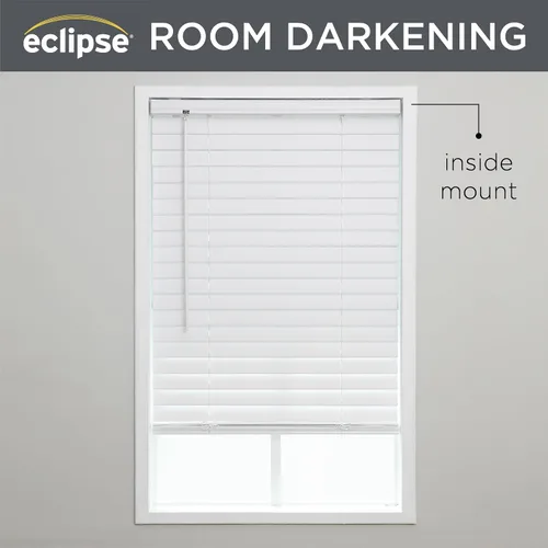 Miniatura 2 de Eclipse Persianas de Vinilo Premium de 2 Pulgadas para Filtrado de Luz y Privacidad, Persianas Duraderas para Oscurecer Habitaciones para el Hogar u