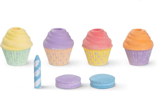 Miniatura 9 de Melissa & Doug Juego de tiza para helados y pasteles para niños, tiza de banqueta para niños de 3 años en adelante