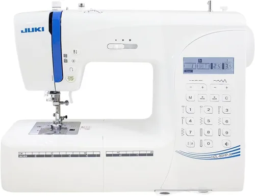 Juki Máquina de coser HZL-80HP con enhebrador automático de agujas y ojales automáticos de un paso, viene con una funda de transporte rígida