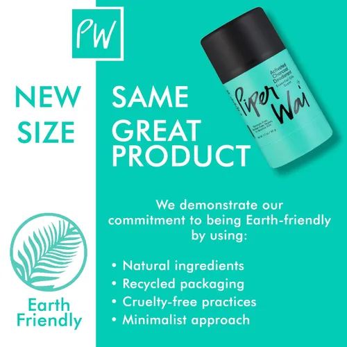 Miniatura 5 de PiperWai Desodorante natural con carbón activado Protección contra olores, vegano, sin aluminio, producto Shark Tank para mujeres y hombres