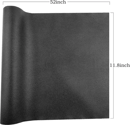 Miniatura 5 de AOUXSEEM Rollo de piel sintética para lazos, aretes, bolsos, monederos, costura, artesanía, tela sintética hecha a mano de 11.8 x 52 pulgadas