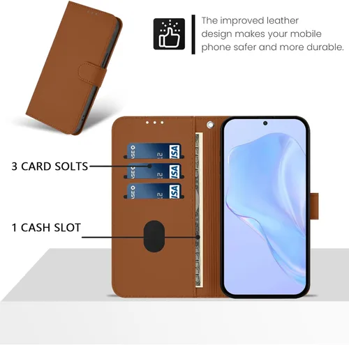 Miniatura 2 de bojioderf Funda de piel sintética compatible con Nothing CMF Phone 1, compatible con Nothing CMF Phone 1, cierre magnético, soporte para tarjetas