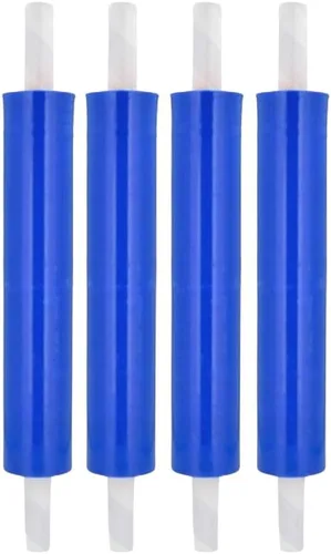 Miniatura 9 de PSBM - Película elástica negra con asas de núcleo extendido, 1 rollo de 20 pulgadas x 1000 pies, calibre 80, película retráctil de resistencia