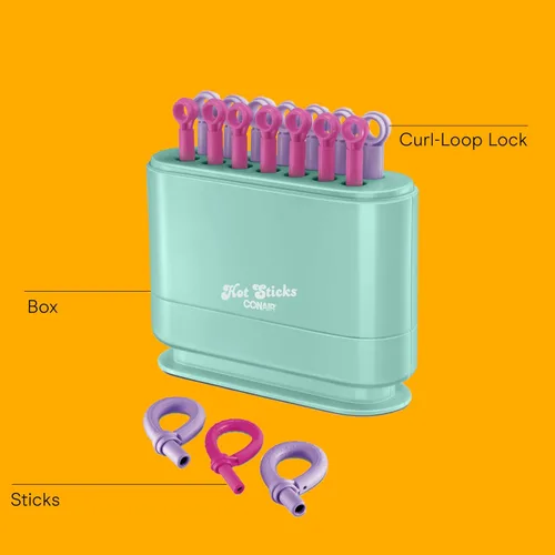 Miniatura 6 de Conair - Rodillos calientes de silicona para cabello largo, mediano y todo tipo de cabello - Rizador de cabello - Sin necesidad de clips