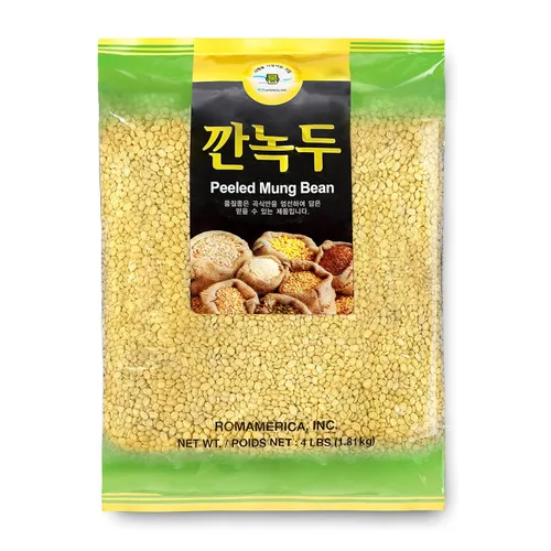 ROM AMERICA Lentejas de Moong Dal secas descascarilladas de alta calidad, veganas, vegetarianas, fáciles de cocinar, altas en proteínas, hierro,