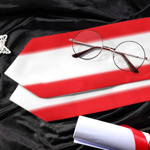Miniatura 5 de Mantón de graduación de la bandera del Líbano para estola de estrategia internacional para mujeres y hombres, Blanco