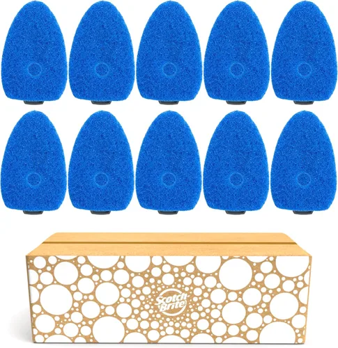 Miniatura 10 de Scotch-Brite Recambio de Varita Lavavajillas Antiarañazos, 14 Recambios de Esponja para Varita Lavavajillas, Elimina los Alimentos Pegados, Ideal