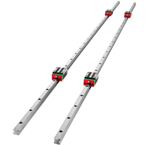 Miniatura 11 de Happybuy SBR12 4 SBR12UU Juego de 2 rieles lineales, de 39.37 pulgadas. Soporte de riel lineal. Guía lineal para rodamientos ranurados de 0.78