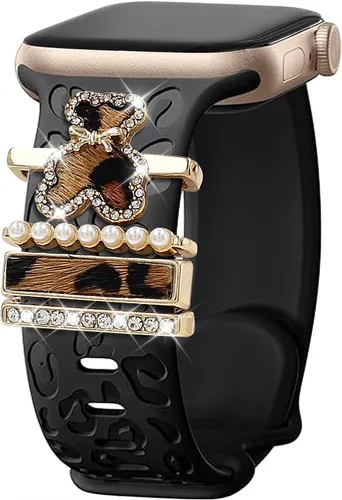 Miniatura 16 de Correas decorativas para anillo compatibles con correas de Apple Watch de 1.496 pulgadas, 1.575 pulgadas, 1.614 pulgadas, 1.654 pulgadas, 1.732