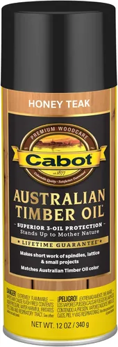 Miniatura 15 de Cabot Aceite de madera australiana para manchas y protector de madera, teca miel, 1 cuarto de galón