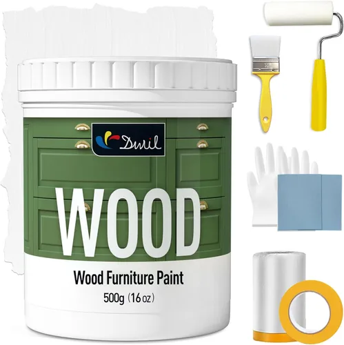 Miniatura 34 de DWIL Pintura para Muebles con Acabado Mate - Pintura para Madera de 16 Oz para Gabinetes, Puertas, Mesas y Cómodas Renovación - A Base de Agua, No