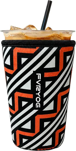 Miniatura 84 de Fundas de neopreno reutilizables aisladas para café helado, fundas para tazas de café helado, fundas para bebidas heladas y calientes