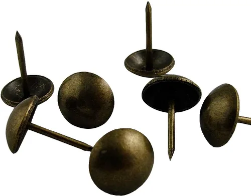 Miniatura 4 de DX0511AB500 - Paquete de 500 tachuelas para tapicería, clavos decorativos de muebles de 7/16 pulgadas para sillas, cabeceros y decoración