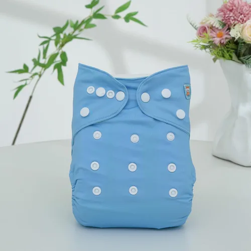 Miniatura 6 de ALVABABY Baby Cloth Diaper Cover, Swim Diaper,Nappy Shell Baby Girls and Boys Azul