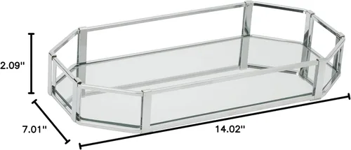Miniatura 4 de Bandeja de tocador de espejo de diseño octangular