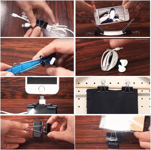 Miniatura 5 de Paquete de 48 clips grandes para carpeta de oficina y hogar de 1.6 pulgadas