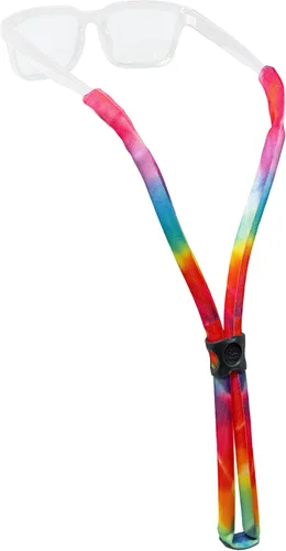 Chums Classic Glassfloats Floating Eyewear Retainer & Sunglasses Strap - Unisex Adult Size Teñido tie dye arco iris