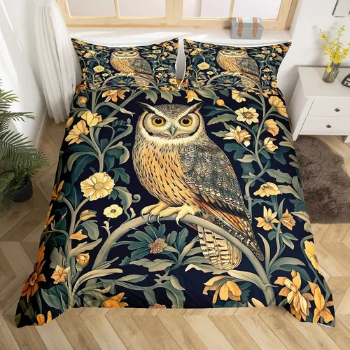 Miniatura 28 de Juego de ropa de cama con estampado de lobos en 3D, funda de edredón de lobo ártico para niños, adolescentes, niños y niñas, funda de edredón
