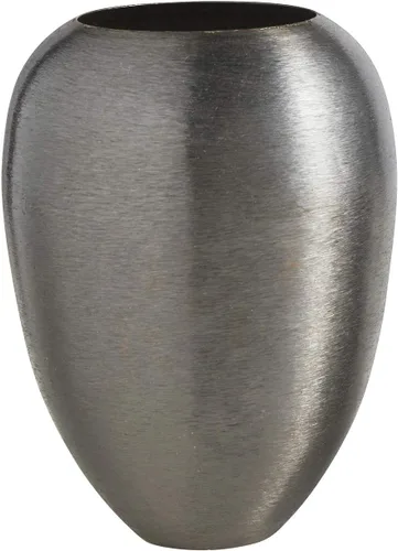 Miniatura 4 de 47th & Main Jarrón decorativo de metal, 7.25 pulgadas de alto, gris