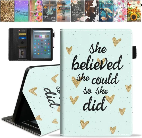 Miniatura 9 de Funda para tableta Amazon Fire Max 11 (11 pulgadas, 13ª generación, versión 2023) con ranura para tarjetas y apagado y encendido automático, funda