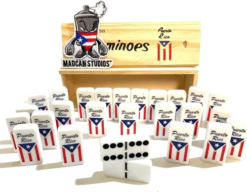 Dominó de Puerto Rico, edición limitada, juego de dominó clásico puertorriqueño, edición Mad Can, estilo original de Broricua