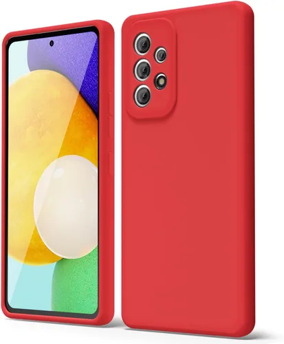 Miniatura 132 de oakxco Funda para teléfono Samsung Galaxy A12 con agarre de silicona líquida, linda delgada fina suave cubierta de gel de goma TPU lisa para mujeres