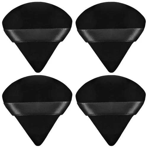 Miniatura 10 de 6 piezas de algodón puro súper suave, lavable, suelto, soplo de polvo, 2.65 pulgadas redondo para maquillaje de base