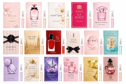 Juego de perfumes de viaje para mujer – 8 mini muestras de fragancias, frascos de perfume portátiles para bolso y viajes