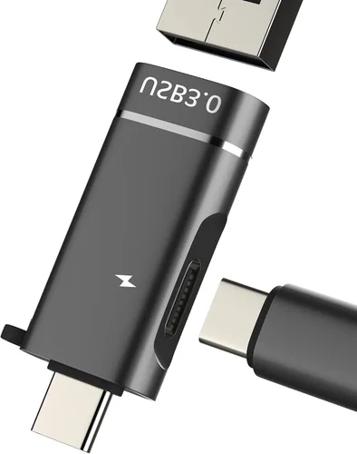 Divisor USB C para iPhone 16 15 Pro Max Adaptador OTG Cable (2 en 1) Cámara digital para Apple cargador convertidor de carga hembra para iPad lector