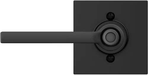 Miniatura 10 de Schlage F40 LAT 622 COL Latitude - Manija de puerta con moldura Collins, cerradura de privacidad para dormitorio y baño, negro mate