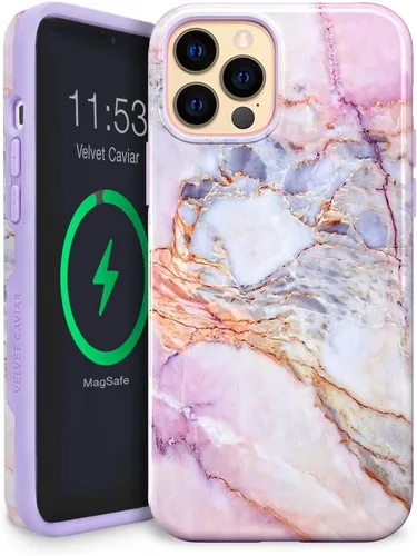 Miniatura 41 de VELVET CAVIAR Funda para iPhone 13 Pro Max, compatible con MagSafe, probada en caídas de 10 pies, con purpurina Galaxy Purpurina (Galaxy glitter)