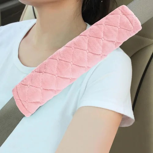 Miniatura 21 de Amooca Fundas Suaves para Cinturón de Seguridad del Automóvil Almohadillas de Hombro para Cinturón de Seguridad 2 PCS Ajuste Universal para Todos A
