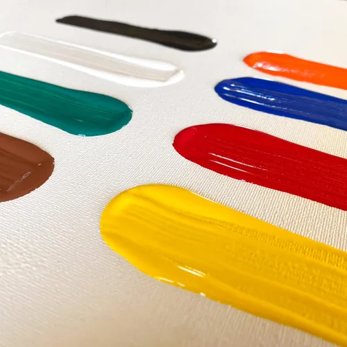 Miniatura 6 de milo Juego de pintura acrílica de 8 colores Botellas de 8 onzas Paquete de pintura acrílica de colores primarios para estudiantes Hecho