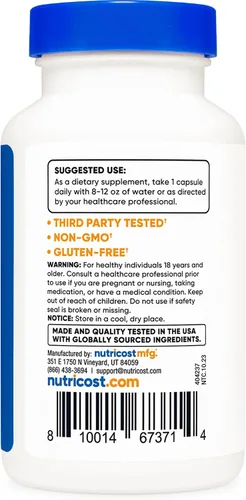 Miniatura 4 de Nutricost Gymnema Sylvestre Extract 180 cápsulas para 180 porciones por botella, sin OMG, sin gluten y apto para vegetarianos