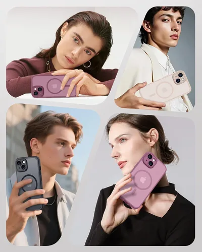Miniatura 437 de TOCOL Funda para iPhone 11, compatible con Magsafe, protección completa de cámara, imanes integrados, protección contra caídas, funda translúcida